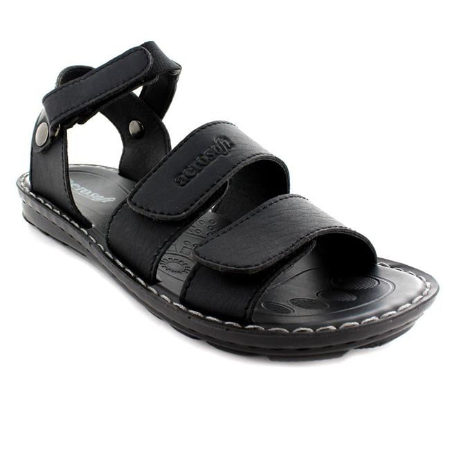 Aerosoft P0306BlackUS Men 8 Flashy Men Sandals, Black - Size 8 ...