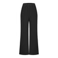 thumbnail image 5 of Zekutng Women's Pants Summer Straight-Leg Pants with Elastic Waist and Drawstring,Sizes S-2XL, 5 of 6