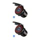 thumbnail image 1 of sweethay de coche de plástico USB dual Encendedor de cigarrillos Adaptador de corriente de montaje de enchufe de carga rápida para motocicleta Luz roja/2 puertos 2piezas sweethay CBP054462, 1 of 6