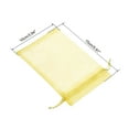 thumbnail image 2 of Uxcell Fruit Protection Bags 6x4" Nylon Fruit Netting Cover Bags with Drawstring for Garden Fruits Yellow 100Pack, 2 of 6