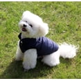 thumbnail image 4 of Chaqueta cálida para perros con forro polar de 2 capas para cachorros en clima frío de invierno, abrigo suave a prueba de viento para perros pequeños, azul L-8-11kg, 4 of 5