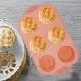 thumbnail image 4 of FOLOYORI De Silicona Para Pasteles Y Muffins Fácil De Limpiar Con 6 Espacios Rosa, 4 of 8