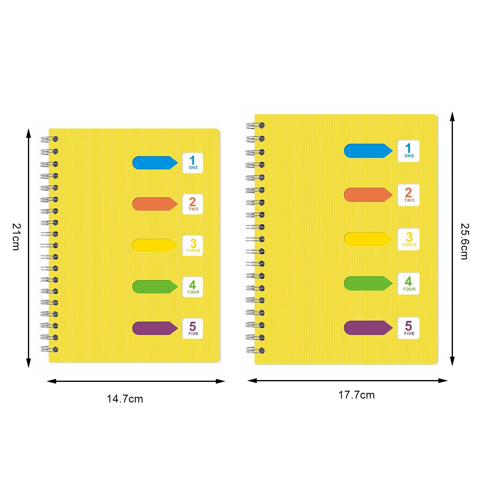 Homerr Notebook Spiral Notebook with Dividers Smooth Writing Premium Thickened Page A5/B5 Coil Ring 5 Subject Notebook Office Supplies Spiral Notebook