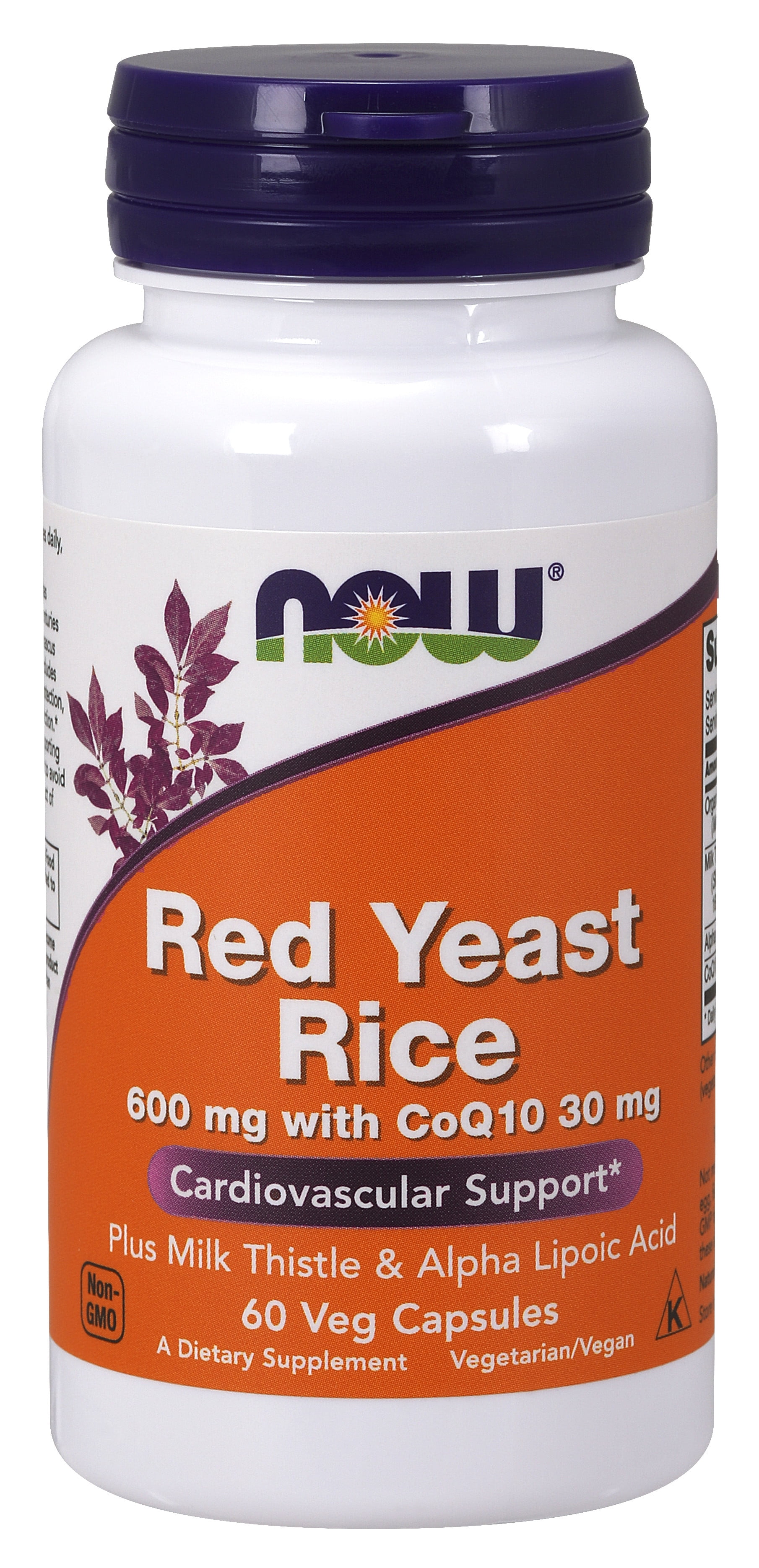NOW Supplements, Red Yeast Rice with CoQ10, plus Milk Thistle & Alpha