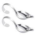 thumbnail image 2 of BUYISI 2Pcs Curved Handle Stainless Steel Sauce Spoon: Precision Pouring For Sauces, 2 of 6