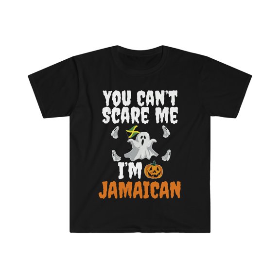 Can't scare me I'm Jamaican Halloween Unisex T-shirt S-3XL Jamaica