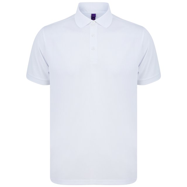 Henbury - Polo para Adultos Unisex (Blanco)