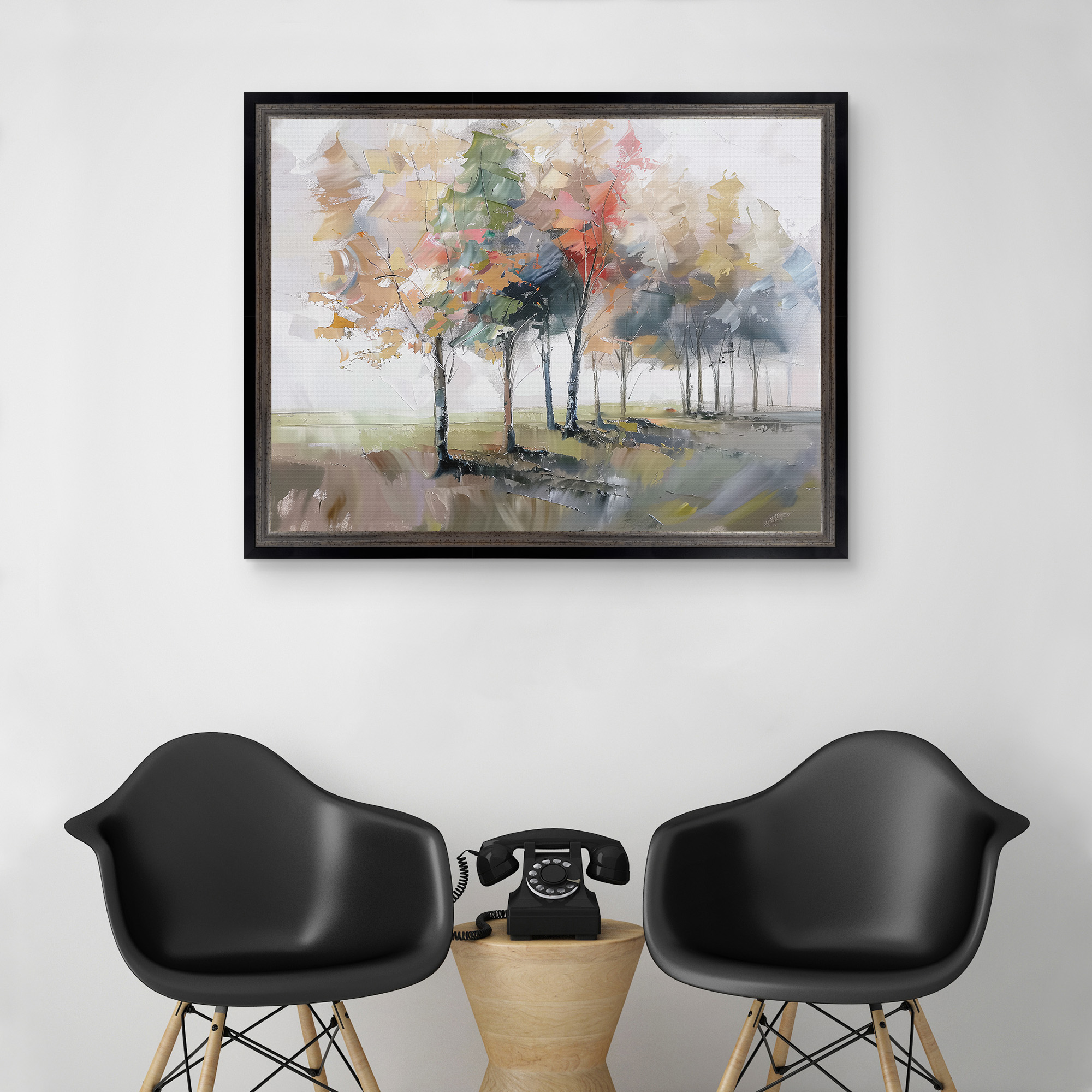Nature's Palette I Framed Canvas