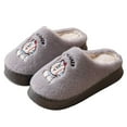 thumbnail image 5 of Gaexia Women Slippers for Home,Cozy Slippers Embroidered Ons for Autumn and Winter Thick Sole Fashionable Sleepers Warm Casual Footwear for Couples At Home,Funny Slippers, 5 of 5
