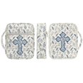 thumbnail image 7 of TSOVTHRID Cross Leaf Print Bible Covers Church Bags, Lightweight Bible Protective Cover Quilted, White Portable Bibles Book Cover with Multi Pockets, Christian Gift, 7 of 7