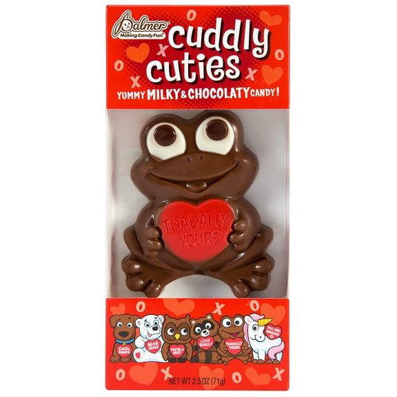 RM Palmer Cuddly Cuties Frog Milk Chocolate, 2.5oz Individual Bar