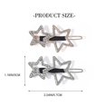 thumbnail image 2 of Pinzas para el cabello con forma de estrella, pasadores para el cabello de boda para novia, pasador para el cabello con diamantes de imitación de cristal, accesorios para el cabello para mujeres, 2 of 4