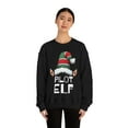 thumbnail image 3 of Pilot Elf Christmas Unisex Sweatshirt, S-2XL Holidays Xmas Elves, 3 of 9