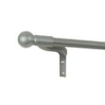 thumbnail image 7 of Zenna Home Smart Rods 18" - 48" Adjustable Wall Mount Café Window Curtain Rod, Brushed Nickel, 7 of 7