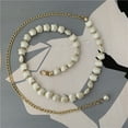 thumbnail image 2 of Racing Butterfly New Pearl Shell Dress Belt Fancy Women Waistband Chain, 2 of 8