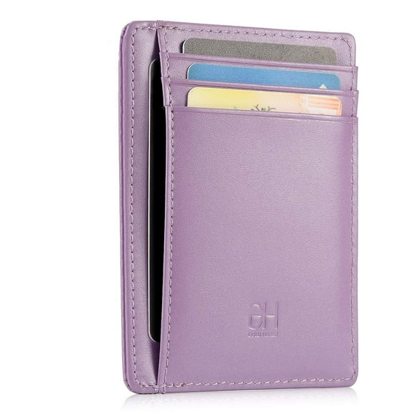 GH GOLD HORSE Porte-Cartes Mince Blocage RFID Portefeuille en Cuir Minimaliste pour Femmes