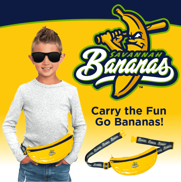 Savannah Bananas Fanny Pack, One Size Fits Most, Yellow