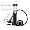 Portable Bicycle Pump With Pressure Gauge Mini Bike Inflator Tire