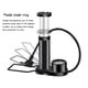 thumbnail image 4 of Minibomba portátil para bicicleta con manómetro | Bomba de pie para neumáticos de bicicleta | Compresor de aire de aluminio con aguja y boquilla para balones deportivos e inflables, 4 of 9