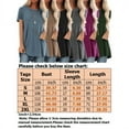 thumbnail image 2 of Uhndy Women Short Sleeve Loose T Shirts，Long Sleeve Oversized Vintage Plaid Pullover V Neck Top-LQ, 2 of 2