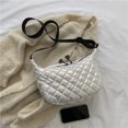 thumbnail image 1 of Bolsa bandolera de otoño invierno acolchados de hombro grandes para mujer (Blanco) Likrtyny  Para Estrenar, 1 of 9