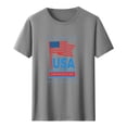 thumbnail image 4 of Vetsdori Mens 4th of July Tshirts Red White and Blue Summer Pullover Independence Day American Flag Patriotic,Casual Shirts Tops for Men Crew Neck, 4 of 5