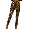 thumbnail image 2 of QUINDOS Sequin Yoga Leggings for Women High Waist Shinny Sparkly Tight Yoga Pants for Women, 2 of 5