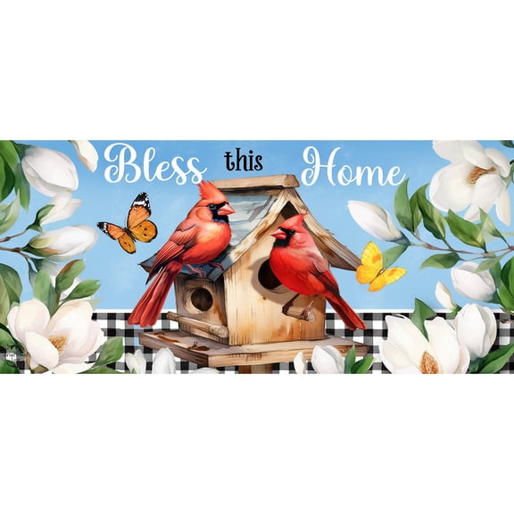 Briarwood Lane Bless This Home Cardinal Mini Mat