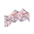 thumbnail image 4 of INSPIRE CHIC Silky Skinny Scarves Ribbon Heart Print Long Hairband Handbag Wrap 96x10cm/38x4 inches(LxW) Pink, 4 of 5