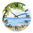thumbnail image 2 of Designart 1 in Coastal Wall Clock, 2 of 5