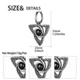 thumbnail image 5 of Jewmon Celtic Knot Earrings Stainless Steel Onyx Huggie Hoop Earrings for Women Men Celtic Jewelry, 5 of 8