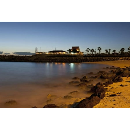 - Town Lights at Night, Puerto Rico, Gran Canaria, Spain Print Wall Art By Guido Cozzi