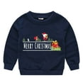 thumbnail image 1 of Mode Hiver Filles Bébés Garçons Filles Chandail de Noël Imprimé Dessin Animé Col Rond Chandail en Molleton Grande Taille Ensemble 2 Pcs en Liquidation, 1 of 8