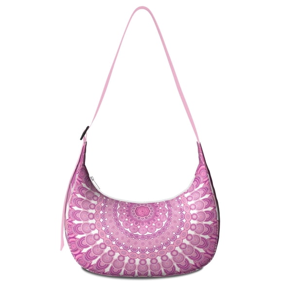 Ethnic Mandala Pattern Bag Tribal Boho Crossbody Purse for Women with Sacred Mystic Ornament and Spiritual Cultural Design