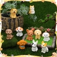 thumbnail image 5 of topjuju 41 Pcs Mini Cat Dog Figurines, Cute Mini Resin Animals, Tiny Miniature Ornament Fairy Garden Accessories for Home Desk Decor, Birthday Party Favors, Car Decor, Wedding, 5 of 7