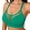AB110 Green, variant on Women Solid Color Backless Bra With Thin Straps Cross Back Bras Breathable Lace Comfortable Support Bra