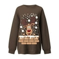 thumbnail image 4 of Puntoco Moda Mujer Manga Larga Cuello Redondo Estampado Navideño Tops Sueltos Blusa Sudaderas Puntoco Puntoco-3488, 4 of 5