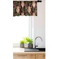 thumbnail image 3 of Ambesonne Animal Art Valance Pack of 2, Owls and Rowan Branches, 54"X18", Brown and Multicolor, 3 of 4