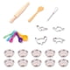 thumbnail image 4 of 25x disfraz de juego de roles, conjunto de regalo, aparato de cocina, juguetes, herramientas para hornear, almohadilla caliente, uniforme de cocina pa, 4 of 6