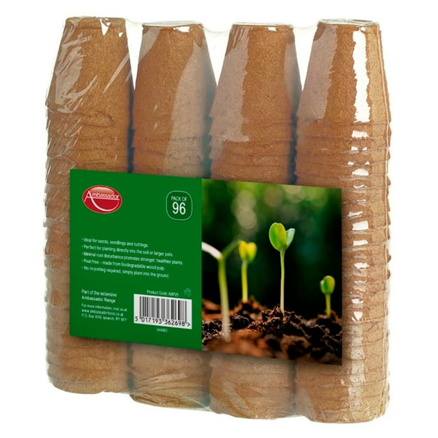 Ambassador Pots Ronds en Fibres (Lot de 96)