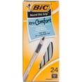 thumbnail image 2 of Bic Round Stic Grip Xtra Comfort Ballpoint Pens 24/Pkg-Black, 2 of 2