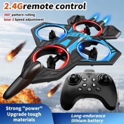Remote Control Airplanes, RC Planes for Adults, Airplane Fighter Jet with Light, 360° Flip, Stunt Roll, Beginners Gifts