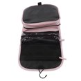 thumbnail image 2 of Organizador de viaje de gran capacidad, seguro, duradero, de cuero, con asa portátil, correa desmontable, bolsa de viaje para maquillaje, 2 of 12