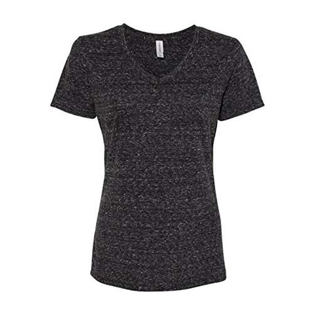 Jerzees T-Shirt Col en V en Jersey Snow Heather pour Femmes 88WV