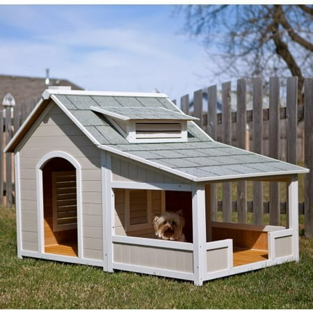 Precision Outback Savannah Dog House with Porch