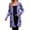 Purple, variant on Women's Halloween Cardigan Sweaters Loose Ribbed Open Front Knit Coat Pumpkin Long Sleeve Cute Fall Winter Clothes