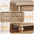 thumbnail image 4 of Leyaoyao 6 Drawer Dresser for Bedroom, 54" Wide Chest of Drawers with Metal Handle, Horizontal Storage Cabinet for Living Room, Hallway, Natural, 4 of 8