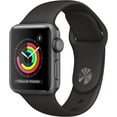 thumbnail image 1 of Refurbished Apple Watch Series 3 Aluminum 38mm A1858 (GPS Only, No Cellular) Space Gray (Grade A+), 1 of 3