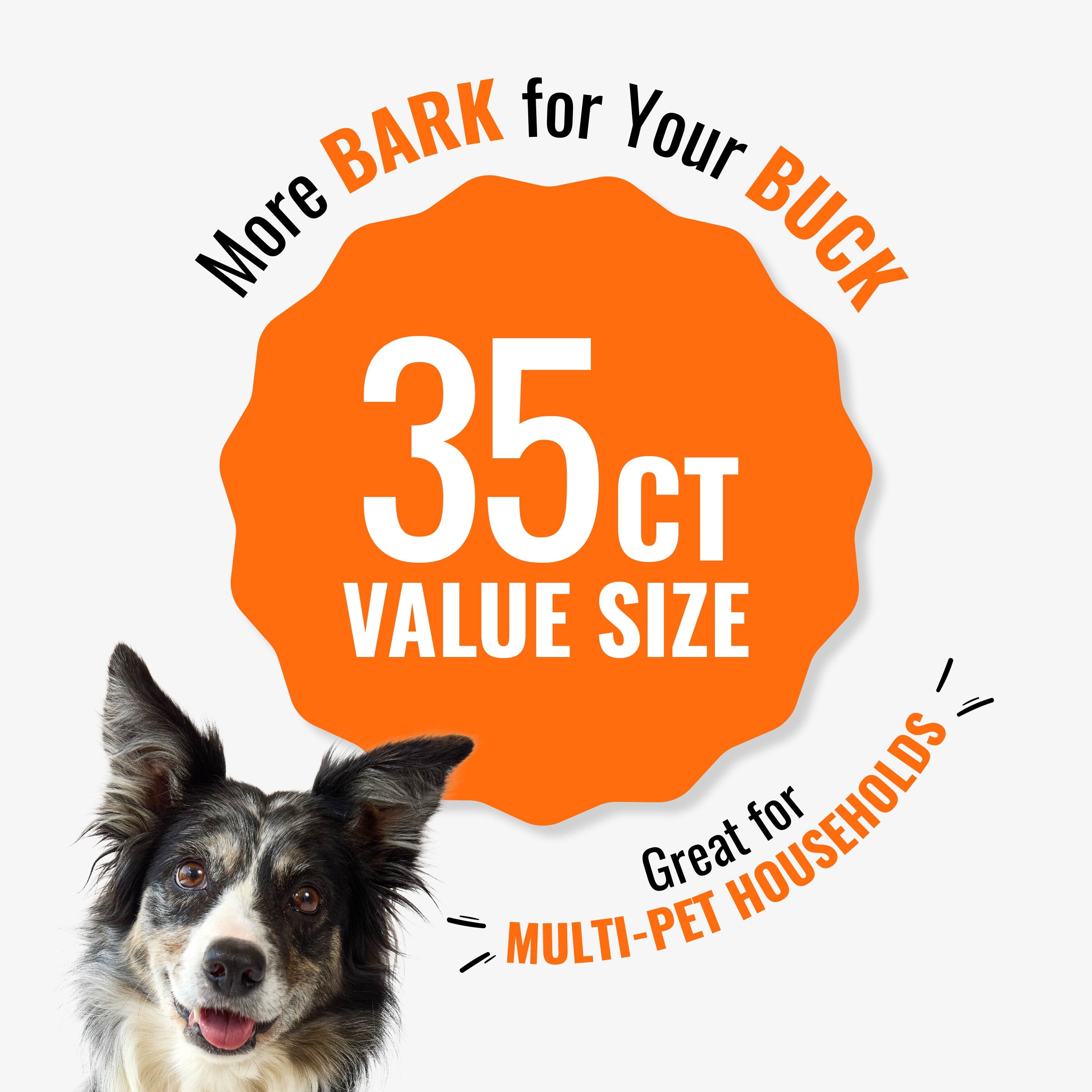 (4 pack) Good 'n' Fun Triple Flavor Twists, Rawhide Chews for All Dogs, 35 Count