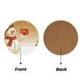 thumbnail image 2 of Xecao Christmas Snowman Gift for MDF Cork Coaster 4 Pcs,Drink Coasters,Suit for House Warming Gifts New Home ,Coffee Table Decor-Round Shape, 2 of 7